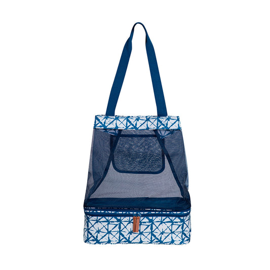 Bolso cooler desmontable azul /blanco