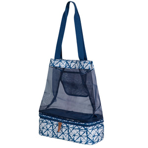 Bolso cooler desmontable azul /blanco