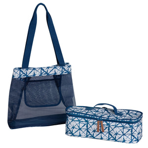Bolso Cooler Desmontable Azul /Blanco