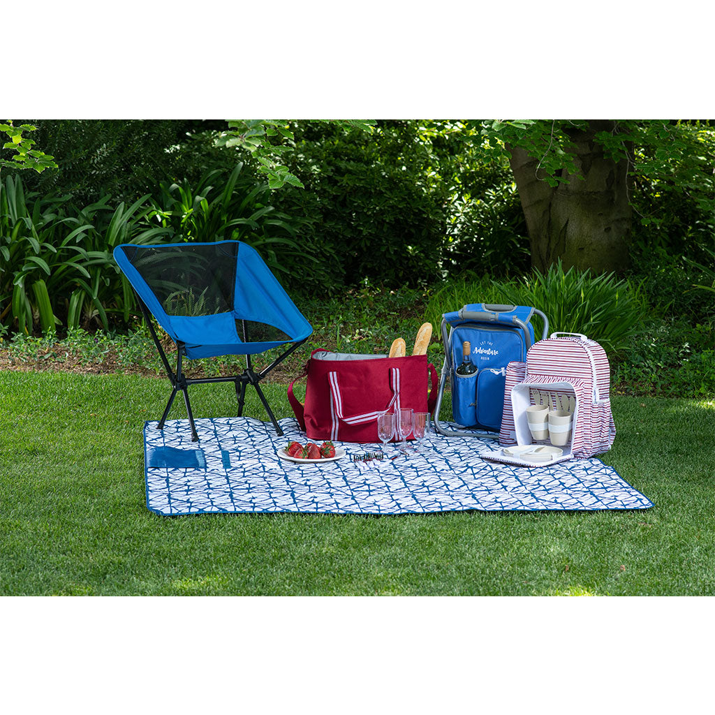 Mochila Cooler .. gratis Set de Picnic  (lines)