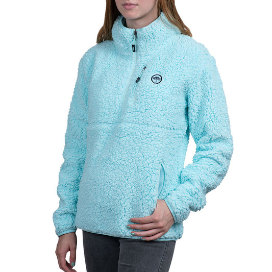 Polar Llaima Sherpa Knitted Mujer Aqua