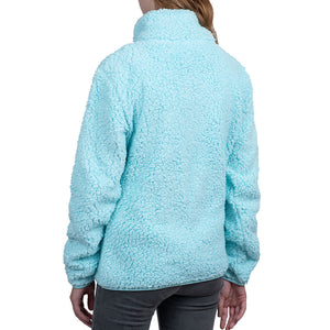 Polar Llaima Sherpa Knitted Mujer Aqua