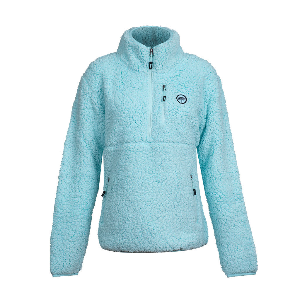 Polar Llaima Sherpa Knitted Mujer Aqua