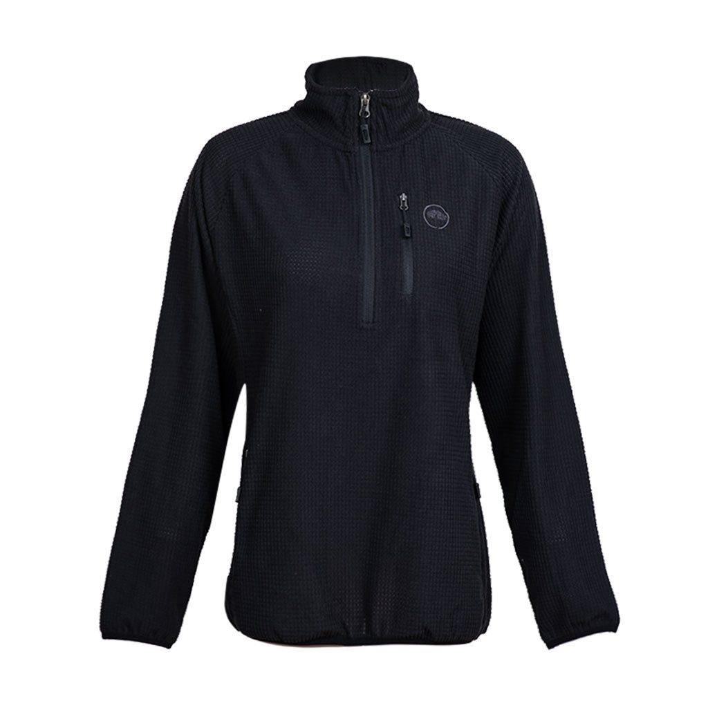 Micropolar Llaima Waffle Mujer Negro