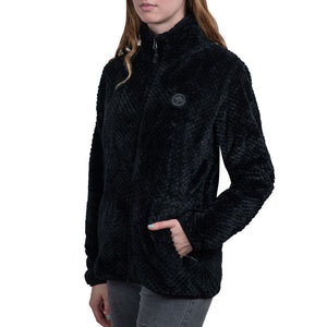Polar Llaima Sherpa Suave Mujer Negro