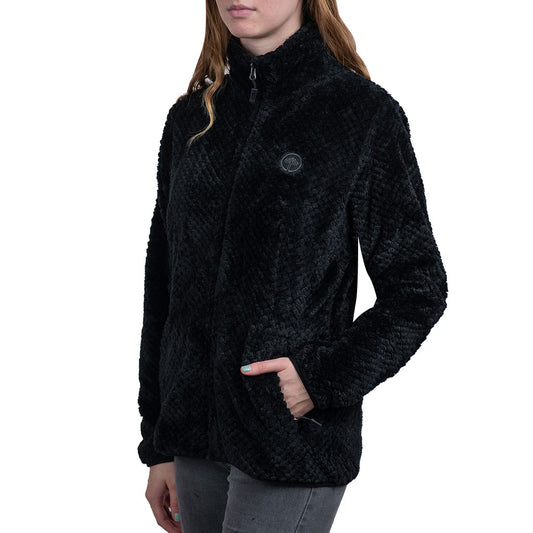 Polar Llaima Sherpa Suave Mujer Negro