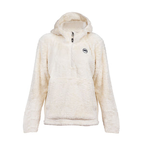 Polar Sherpa Hoodie Mujer Blanco