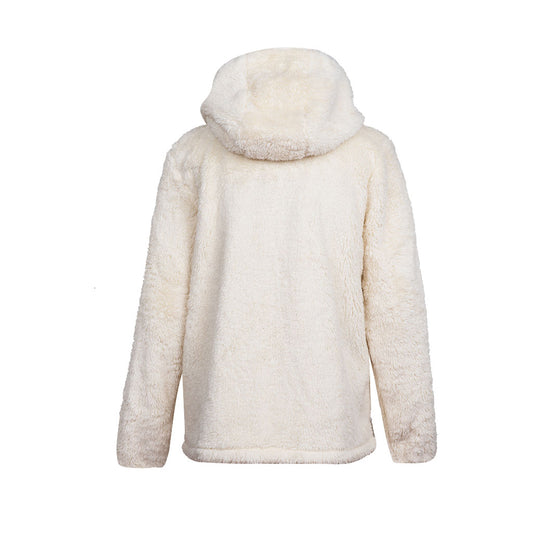 Polar Llaima Sherpa Hoodie Mujer Blanco