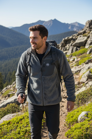 Polar Llaima Sherpa Waffle Hombre Gris