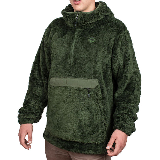 Polar Llaima Sherpa Hoodie Hombre Verde