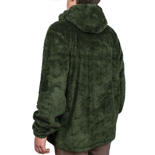 Polar Llaima Sherpa Hoodie Hombre Verde