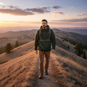 Polar Llaima Sherpa Hoodie Hombre Verde