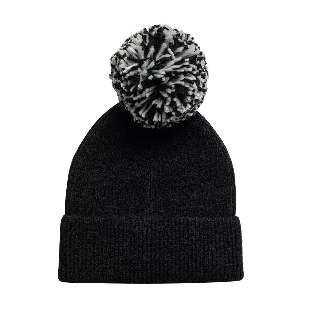 Gorro pompón intercambiable negro