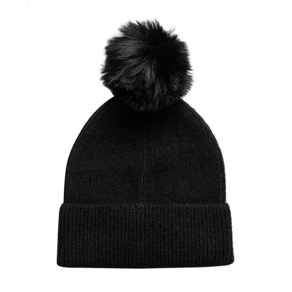 Gorro pompón intercambiable negro