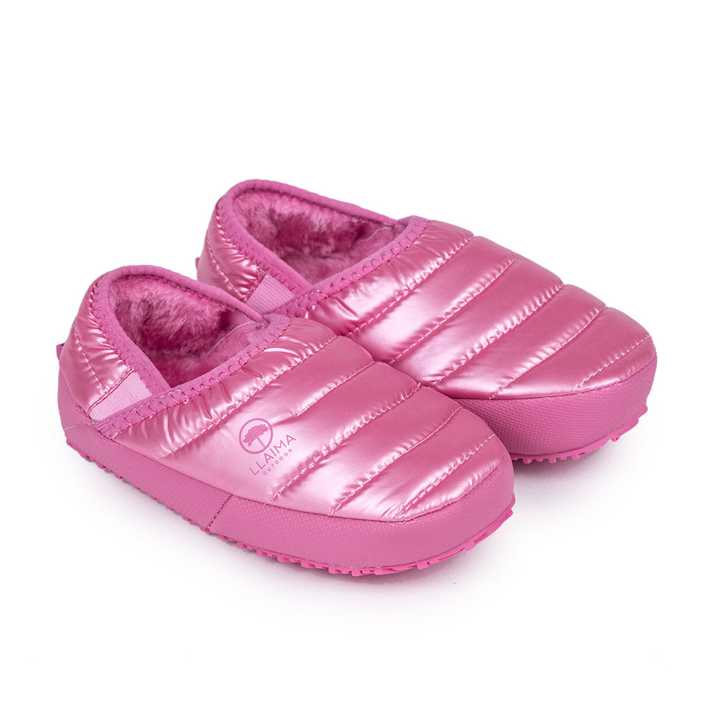 Pantufla Acolchada Infantil Rosado