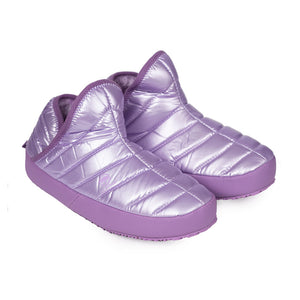 Pantufla acolchada caña alta Mujer Lila