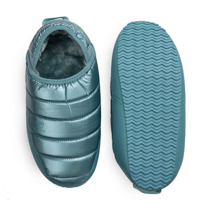 Pantufla Llaima Outdoor Acolchada Mujer Celeste