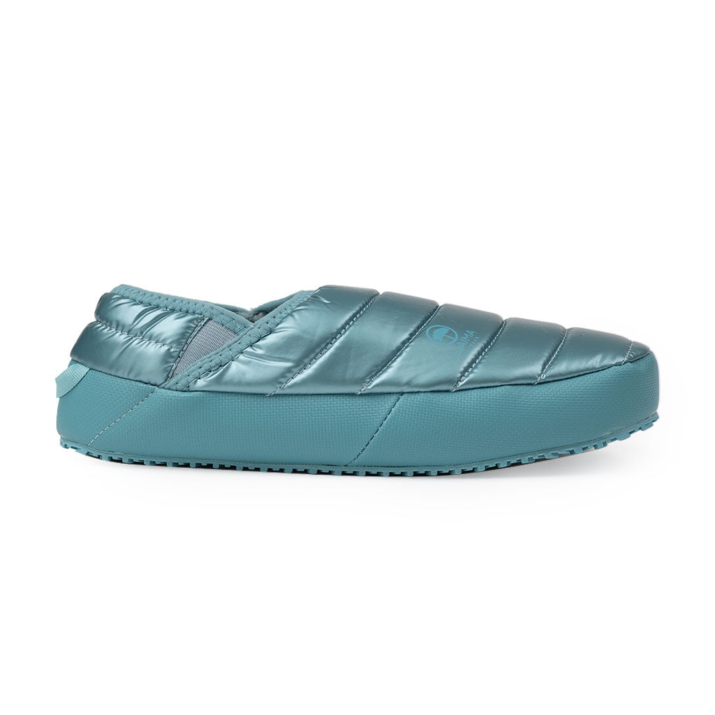 Pantufla Acolchada Mujer Celeste