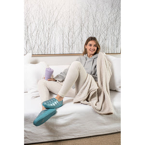 Pantufla Llaima Outdoor Acolchada Mujer Celeste