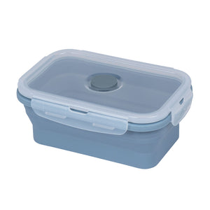 Contenedor Silicona Plegable 500 Ml Celeste