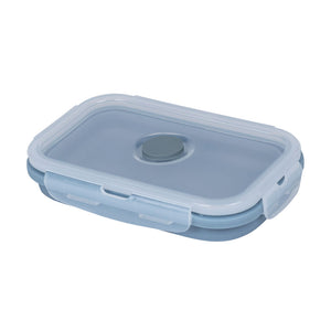 Contenedor Silicona Plegable 500 Ml Celeste