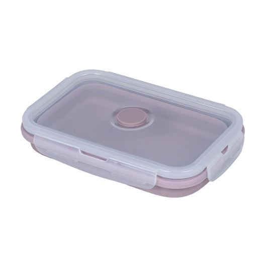 Contenedor Silicona Plegable 800 Ml Rosado