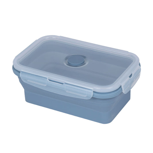 Contenedor Silicona Plegable 800 Ml Celeste