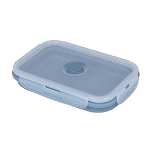 Contenedor Silicona Plegable 800 Ml Celeste