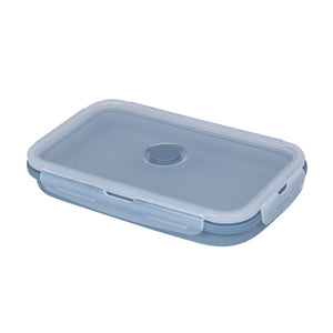 Contenedor Silicona Plegable 1200 Ml Celeste
