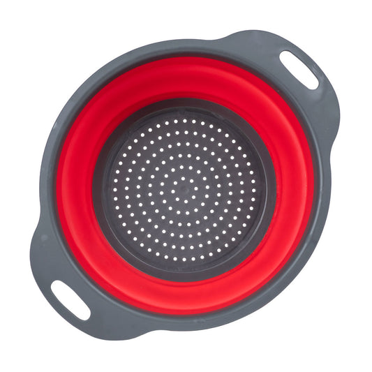 Colador Plegable Redondo Rojo