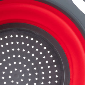 Colador Plegable Redondo Rojo