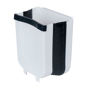 Basurero Plegable Blanco/Negro