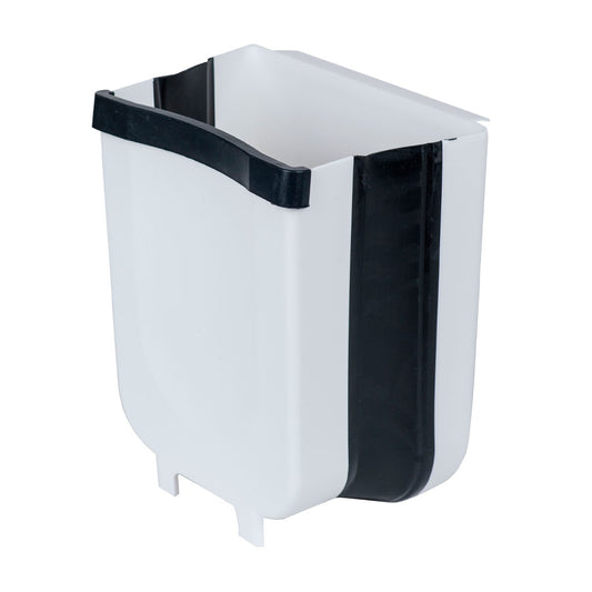 Basurero Plegable Blanco/Negro