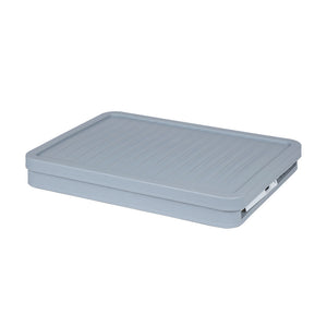 Caja Plástico Plegable 30L Blanco/Gris