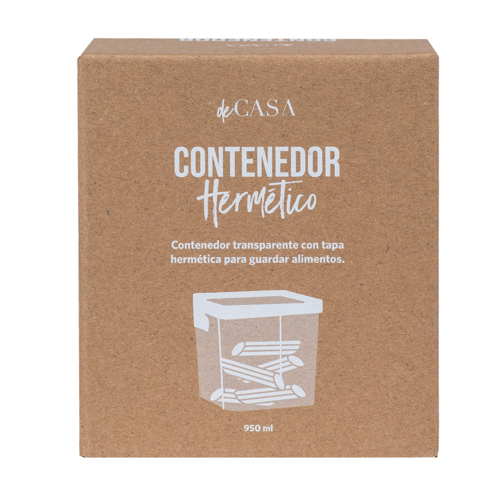 Canister Hermético Clip 950 Ml Negro