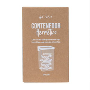 Canister hermético clip 1300 ml negro