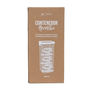 Canister hermético clip 1800 ml negro