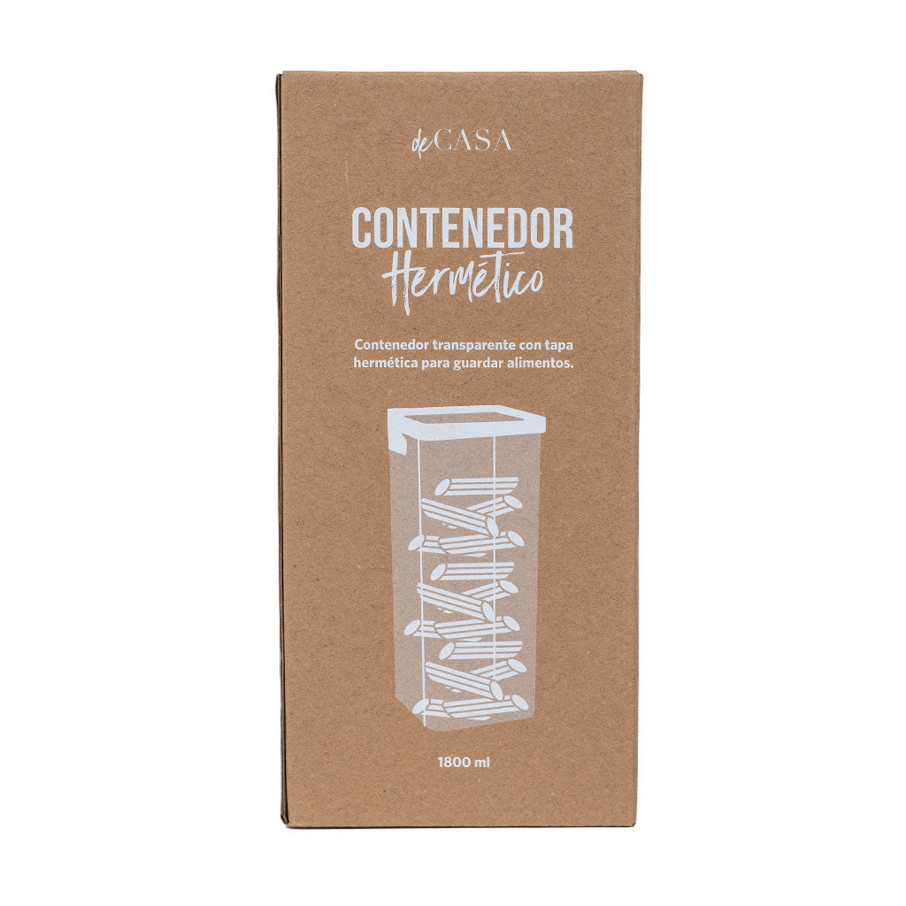 Canister hermético clip 1800 ml negro