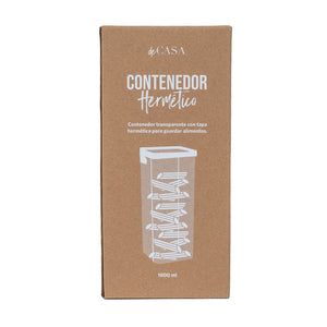 Canister Hermético Clip 1800 Ml Negro