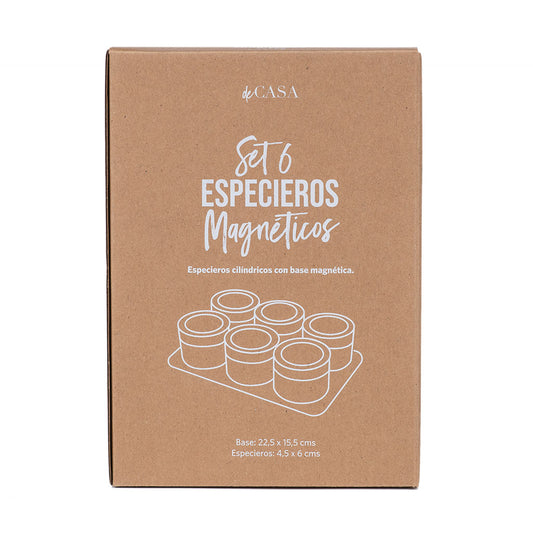 Set 6 Especieros Con Base Magnética
