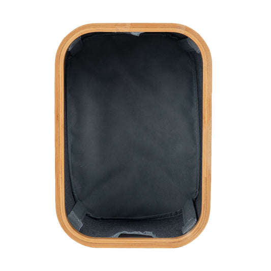 Canasto Plegable Lino/Bambú Gris