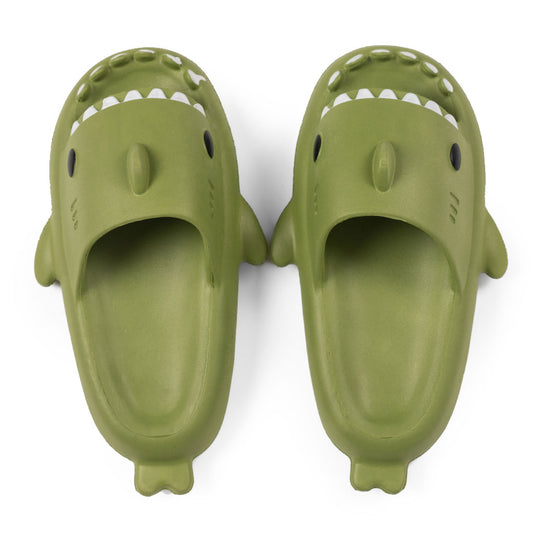 Sandalia Infantil Tiburón Goma Verde