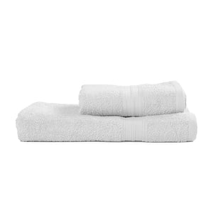 Set Toalla Cuerpo Y Manos Blanco