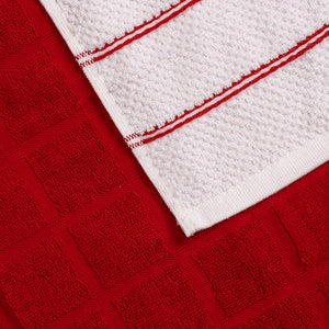 Set Paños De Cocina Rojo