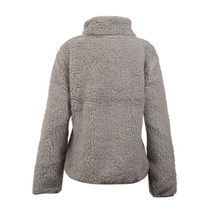 Polar Sherpa Knitted Mujer Gris