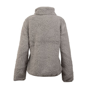 Polar Llaima Sherpa Knitted Mujer Gris