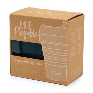 Mug Gout Silicona Plegable Verde Petróleo