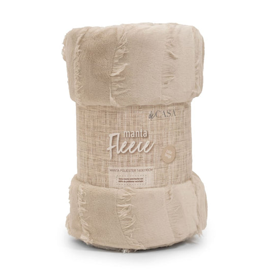 Manta de Polar Soft Beige