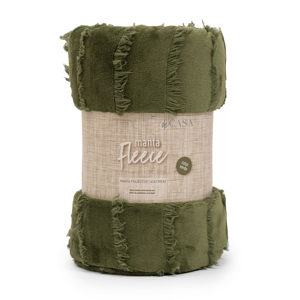 Manta de Polar Soft Verde