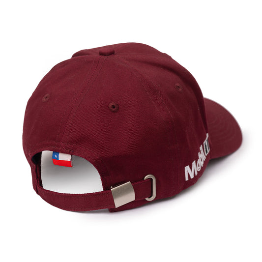 Gorro Dad Cap Ajustable Color Burdeo Copec